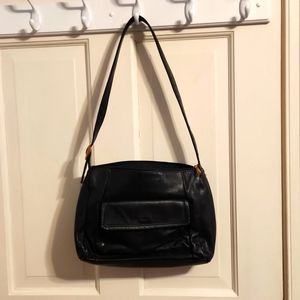 Stone & Co Black Leather Shoulder Handbag purse